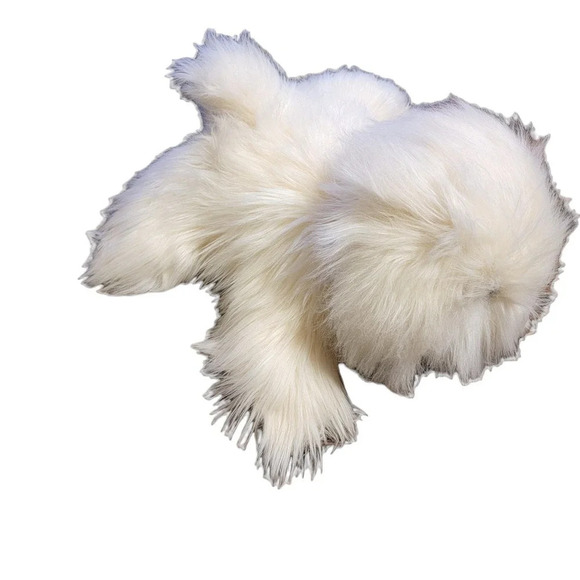 JINGLE PUP Long Haired Plush Sheepdog Laying Down Vintage 90s Transform Present - Picture 6 of 15